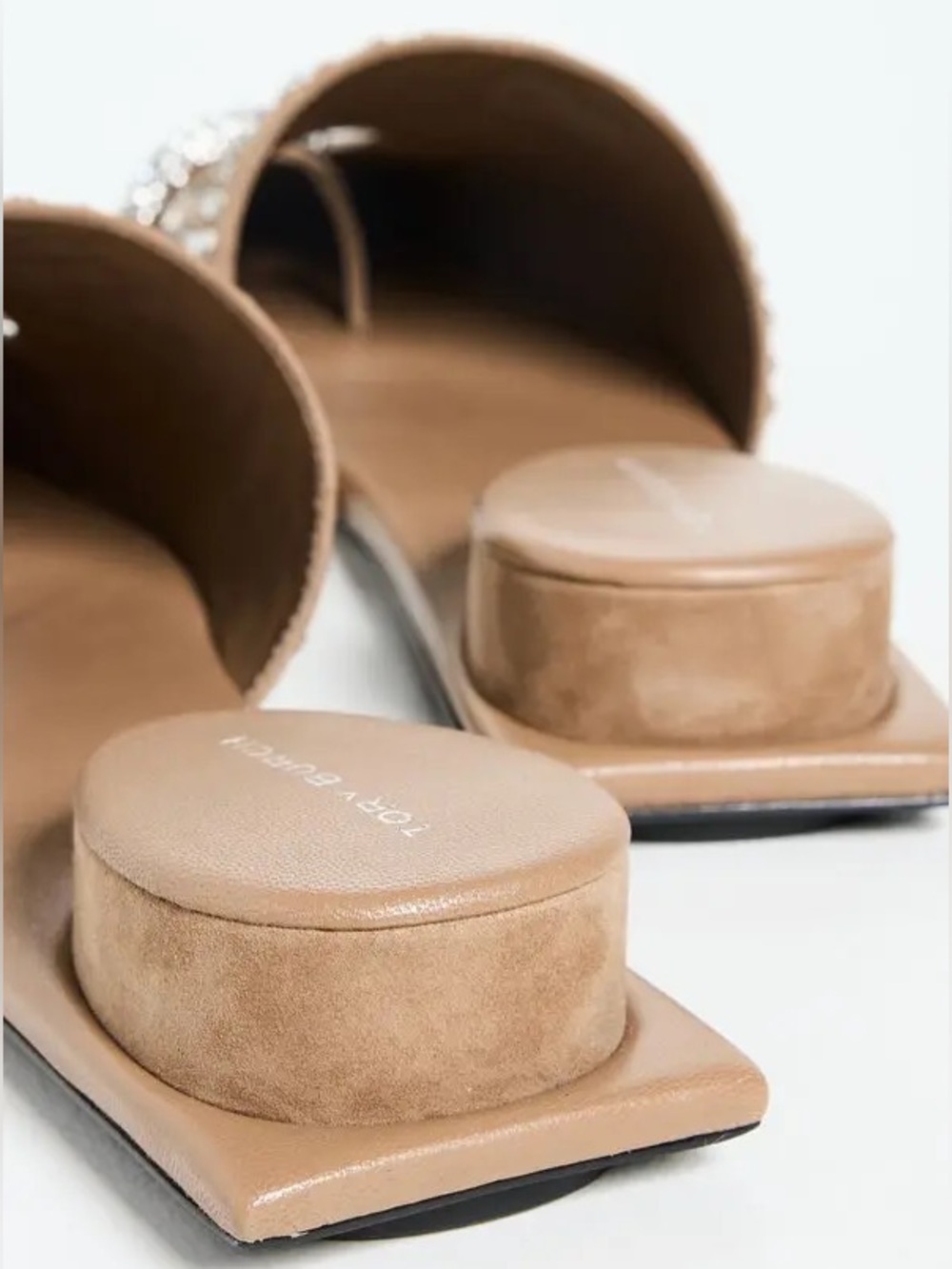 Tory Burch Pierced Crystal Mules - Picture 5 of 10